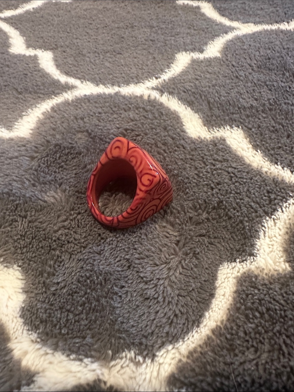 Tribal Light and Dark Brown Ring